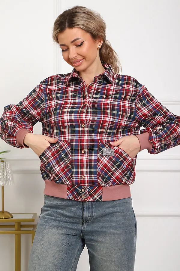 Рубашка 1109 НАТАЛИ, красный - фото 2