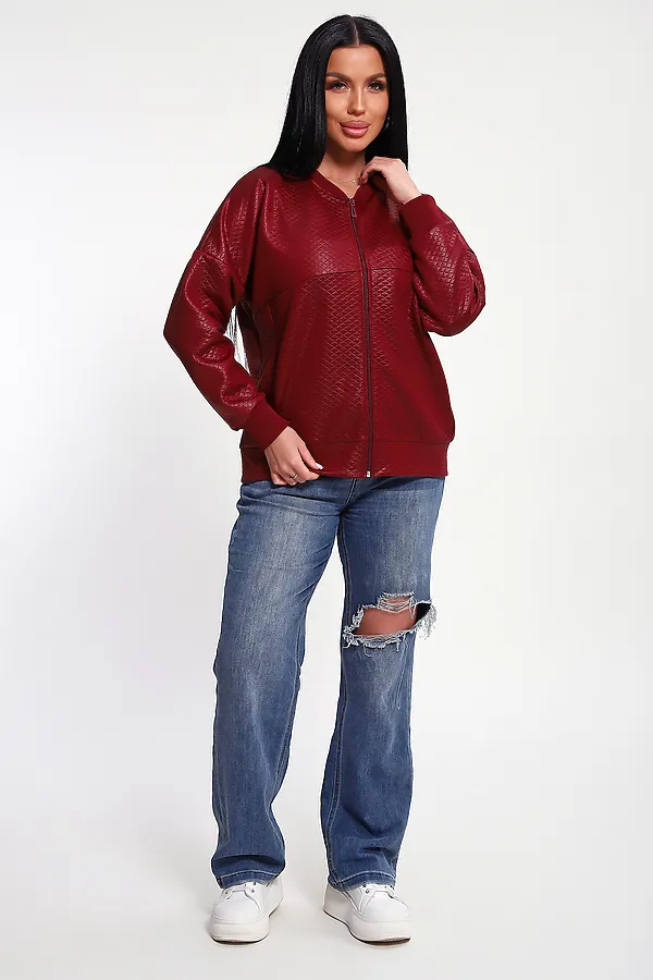 Бомбер 20691 НАТАЛИ, бордовый - фото 2