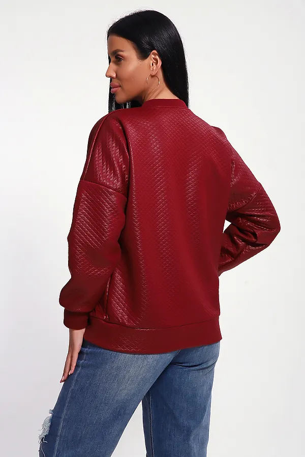 Бомбер 20691 НАТАЛИ, бордовый - фото 2