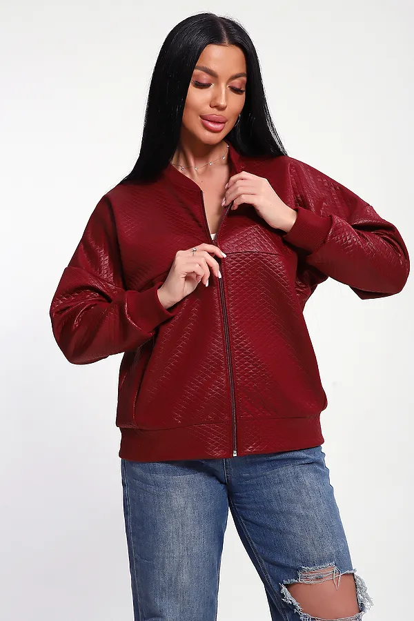 Бомбер 20691 НАТАЛИ, бордовый - фото 2