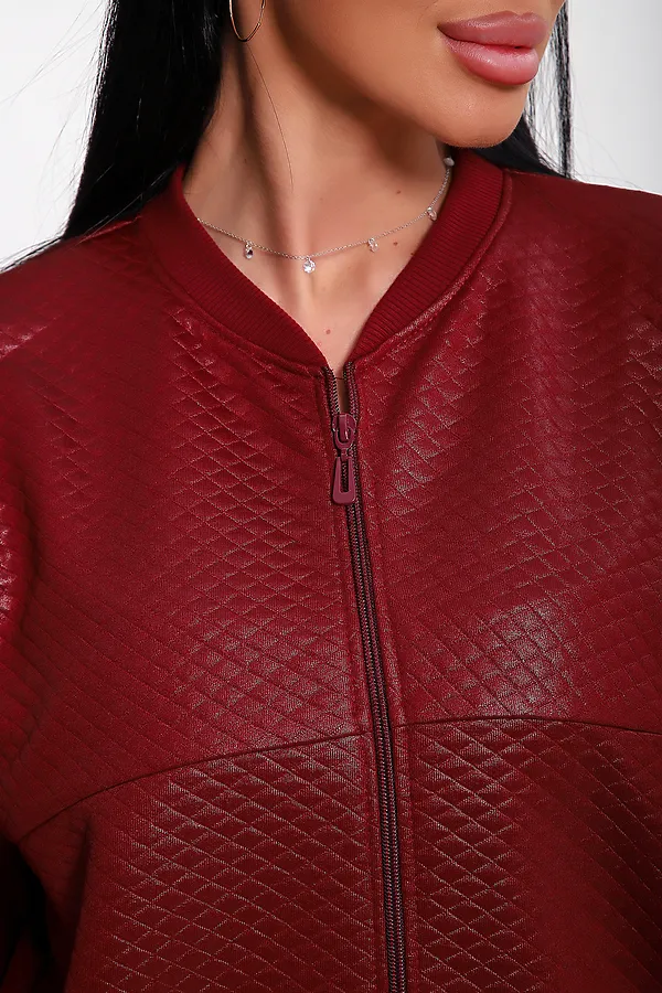 Бомбер 20691 НАТАЛИ, бордовый - фото 2