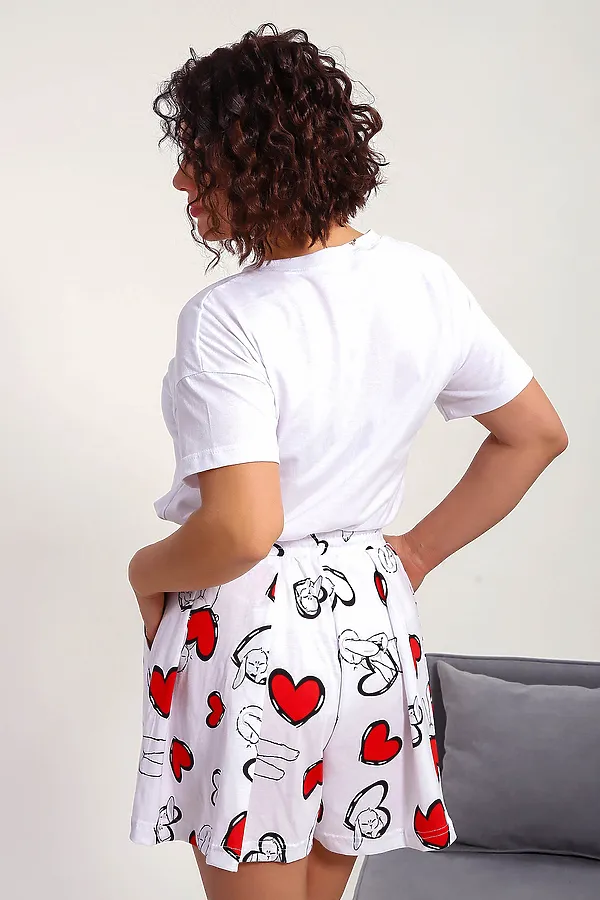 Пижама с шортами 88143 НАТАЛИ, белый - фото 2