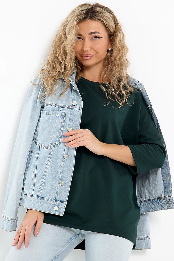 Лонгслив Футер life НАТАЛИ, зеленый - фото 2