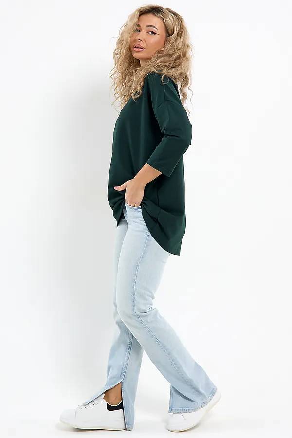 Лонгслив Футер life НАТАЛИ, зеленый - фото 2