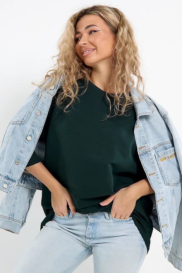 Лонгслив Футер life НАТАЛИ, зеленый - фото 2