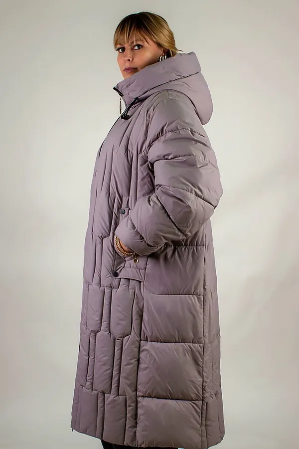 Зимняя куртка большие размеры, арт.28126 НАТАЛИ, бежевый - фото 2