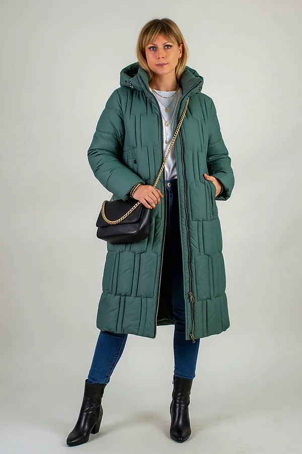 Зимняя куртка большие размеры, арт.28126 НАТАЛИ, бирюзовый - фото 2