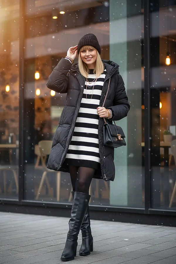 Куртка удлиненная арт. 28119 НАТАЛИ, черный - фото 2