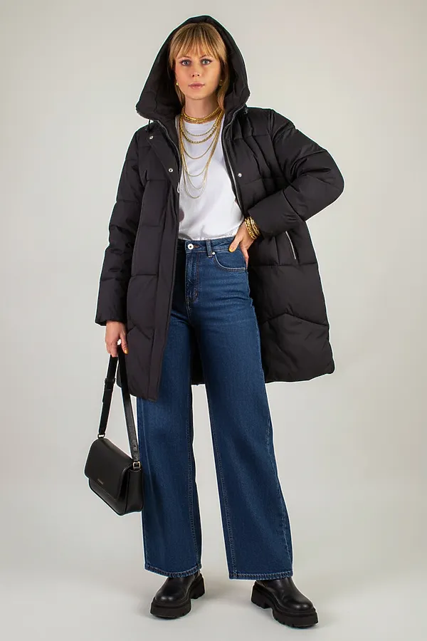 Куртка удлиненная арт. 28119 НАТАЛИ, черный - фото 2