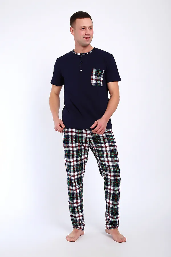 Костюм с брюками 24263 НАТАЛИ, бело-зелёный - фото 2