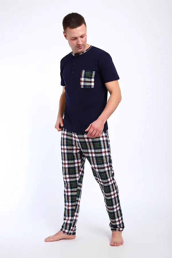 Костюм с брюками 24263 НАТАЛИ, бело-зелёный - фото 2