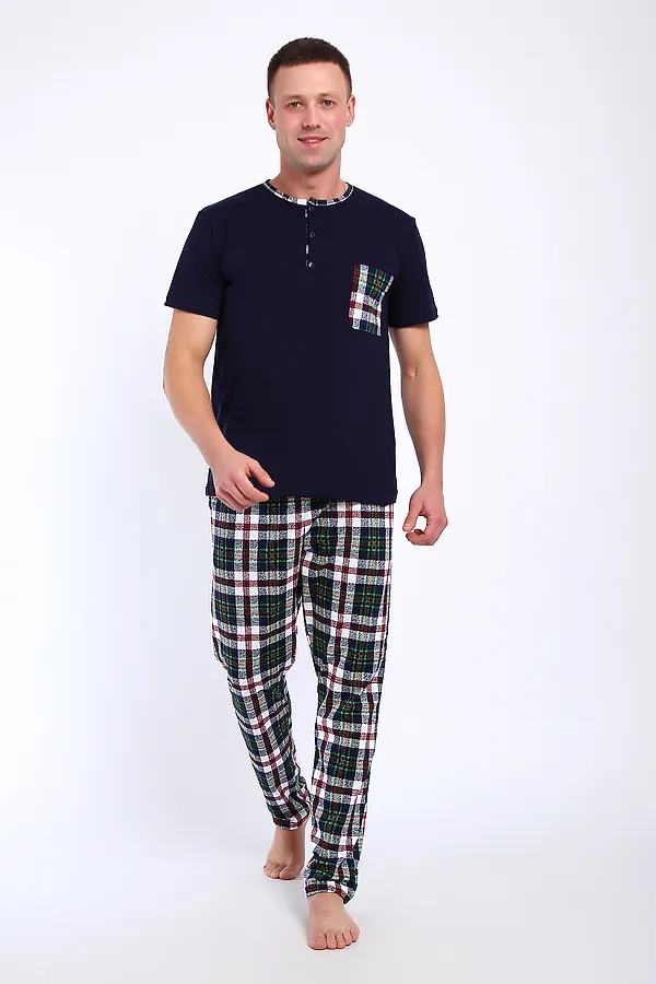 Костюм с брюками 24263 НАТАЛИ, бело-зелёный - фото 2