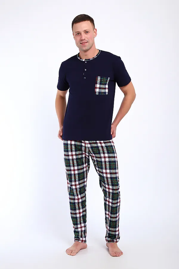 Костюм с брюками 24263 НАТАЛИ, бело-зелёный - фото 2