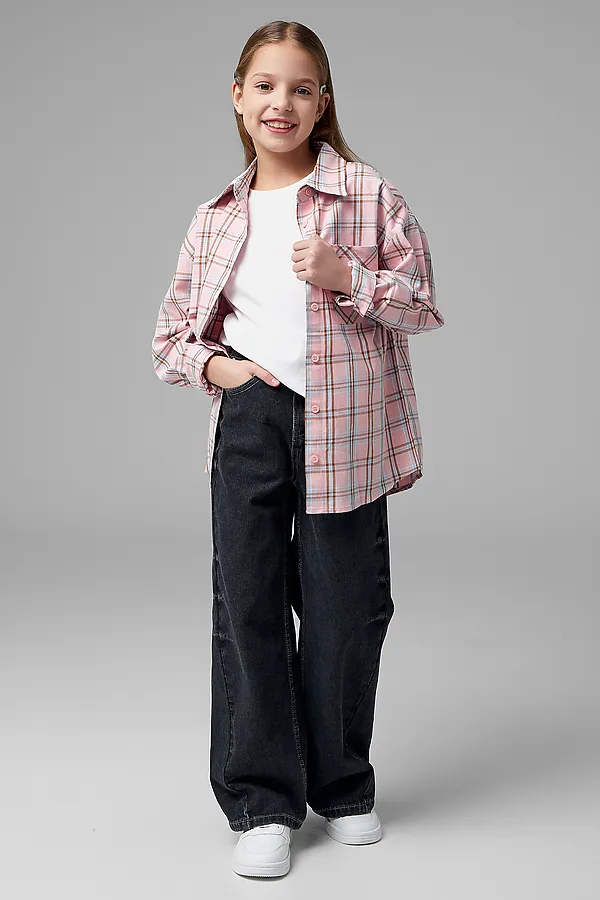 Джинсы для девочек MARK FORMELLE, темно -серый - фото 2