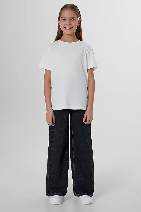 Джинсы для девочек MARK FORMELLE, темно -серый - фото 2