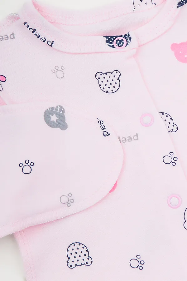 Комбинезон интерлок YOULALA, розовый - фото 2