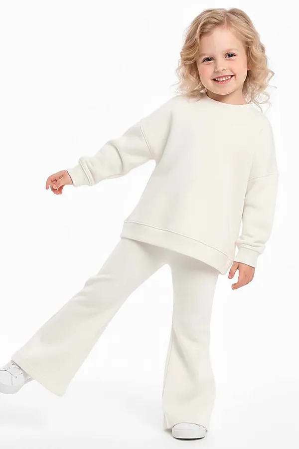 Костюм футер 3х нитка петля  YOULALA, белый - фото 2