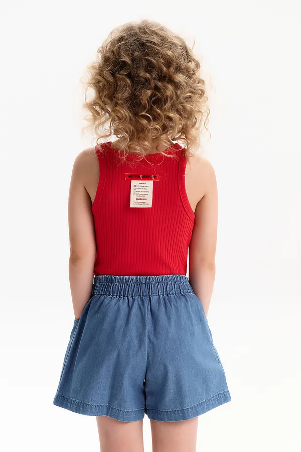 Шорты для девочек PELICAN, джинс - фото 2