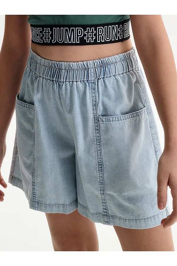 Шорты для девочек PELICAN, голубой - фото 2