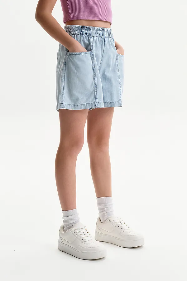 Шорты для девочек PELICAN, голубой - фото 2