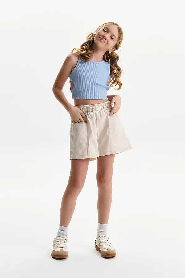 Шорты для девочек PELICAN, бежевый - фото 2