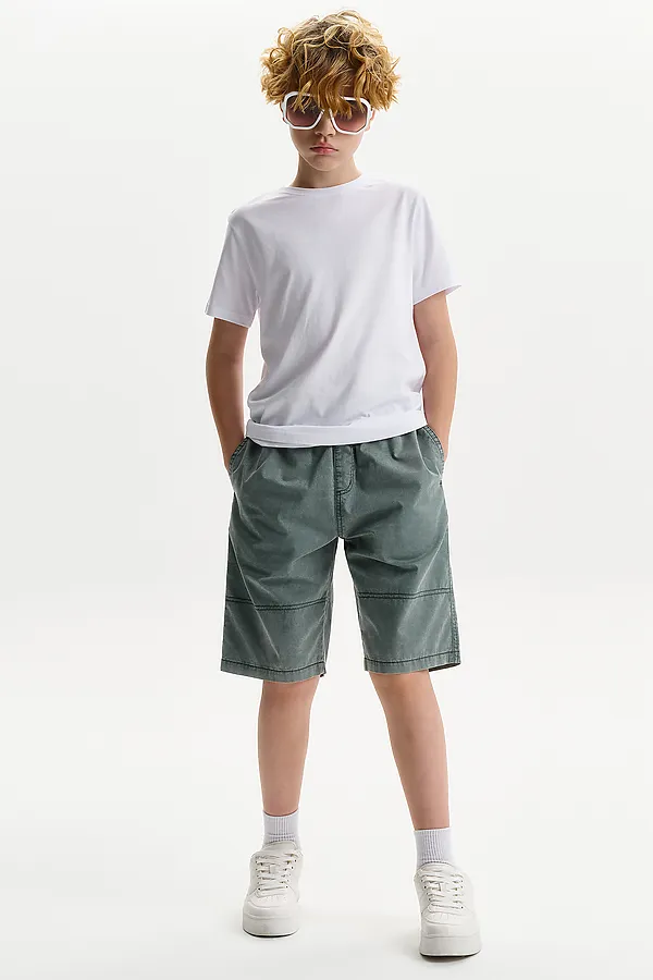 Шорты для мальчика PELICAN, зеленый - фото 2