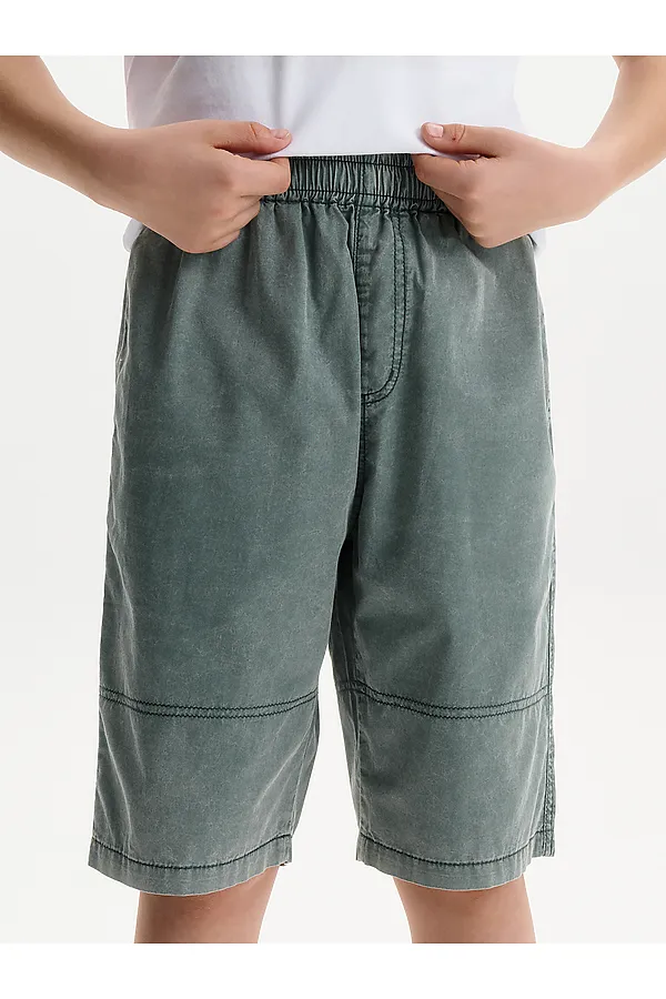 Шорты для мальчика PELICAN, зеленый - фото 2