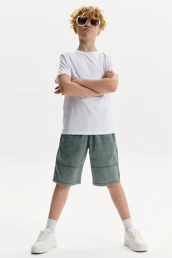 Шорты для мальчика PELICAN, зеленый - фото 2