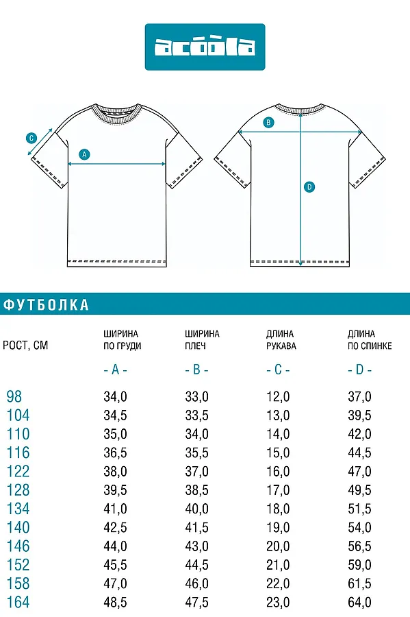 Футболка ACOOLA, темно-синяя полоска - фото 2