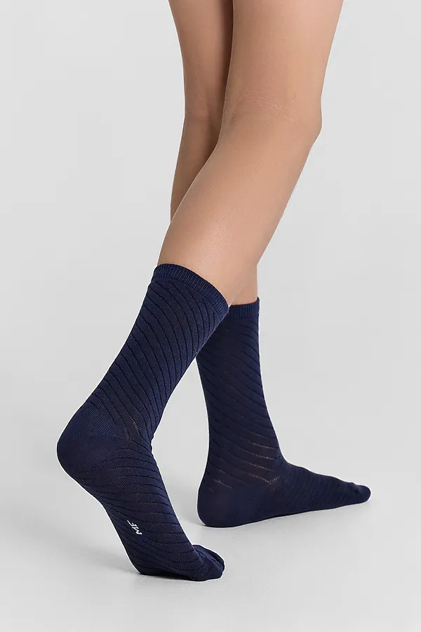 Носки детские (3 пары) MARK FORMELLE, т.синий /серый меланж/ - фото 2