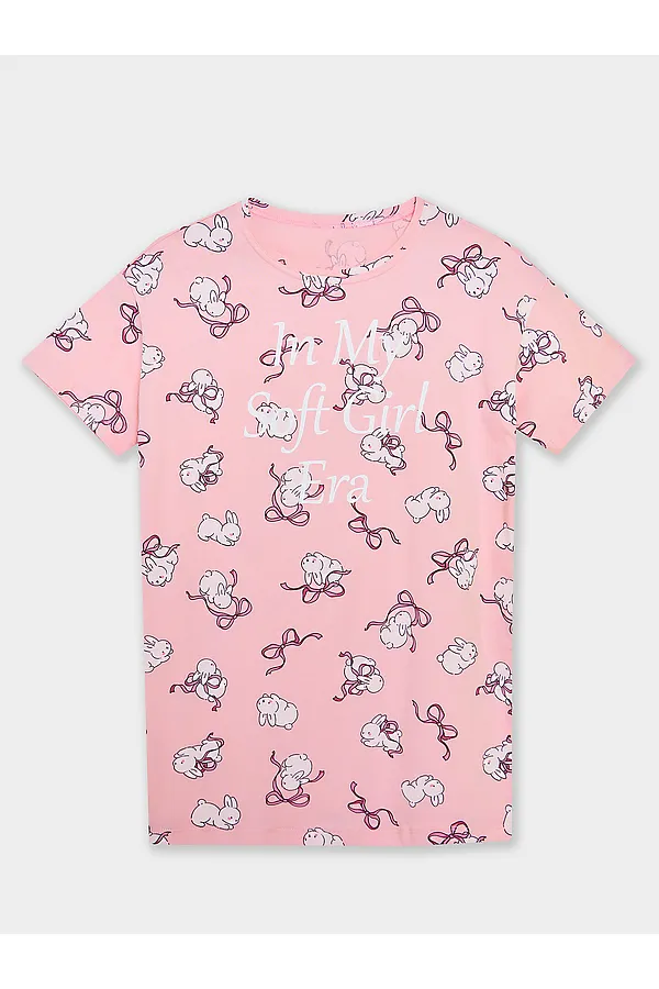 Сорочка ночная для девочек MARK FORMELLE, зайчики на розовом - фото 2