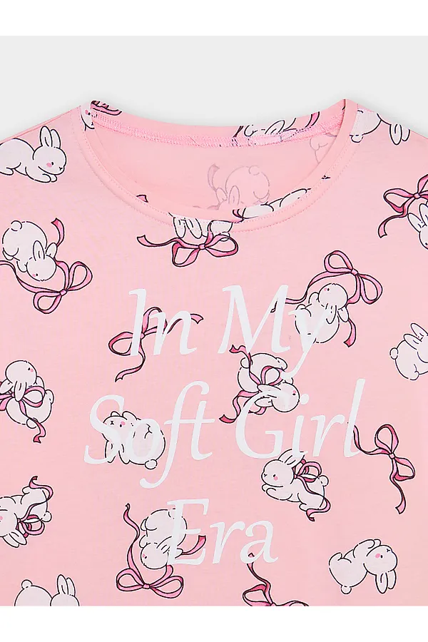 Сорочка ночная для девочек MARK FORMELLE, зайчики на розовом - фото 2