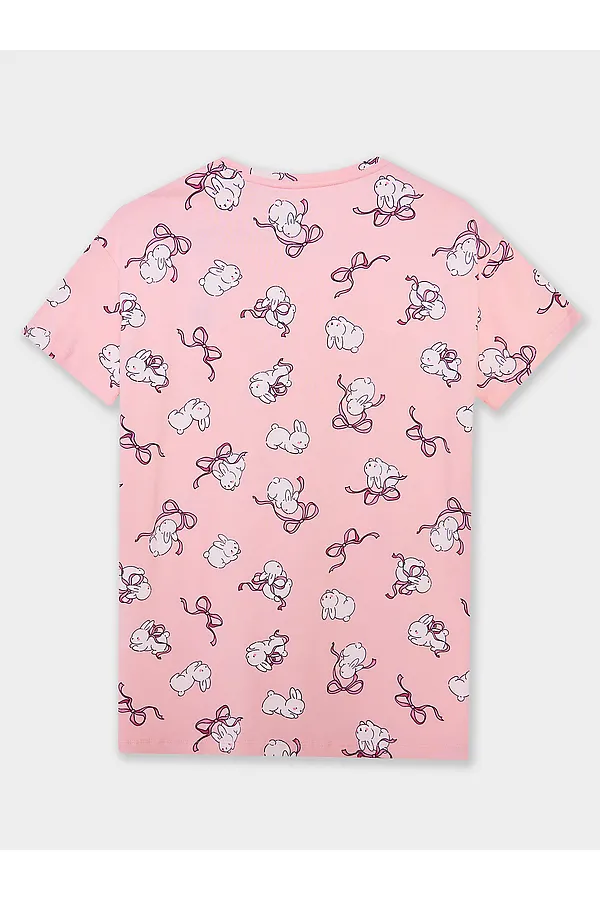 Сорочка ночная для девочек MARK FORMELLE, зайчики на розовом - фото 2