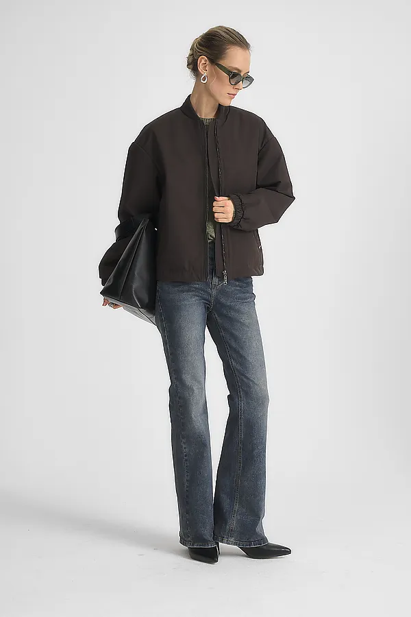 Куртка женская HOOPS, коричневый - фото 2