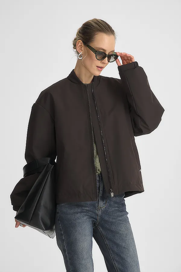 Куртка женская HOOPS, коричневый - фото 2