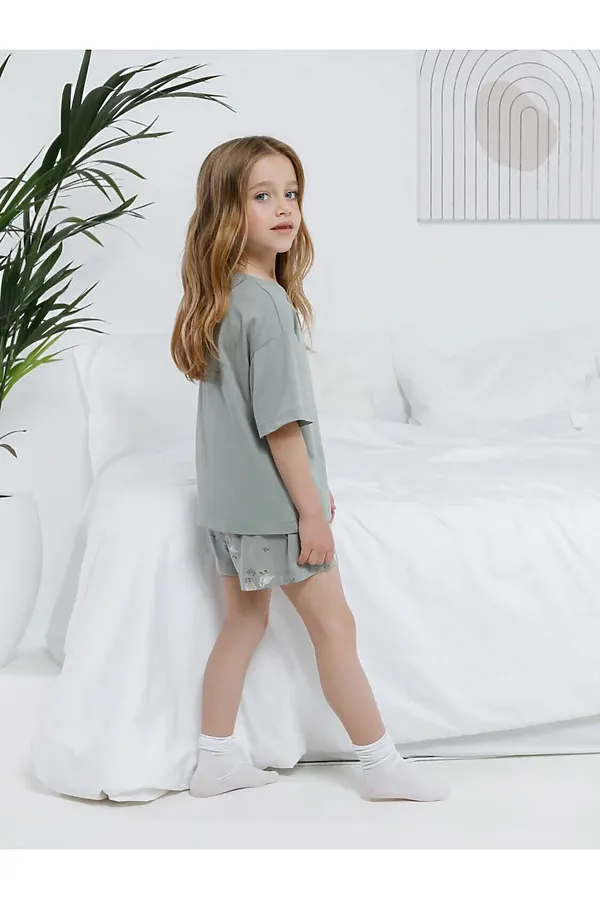 Пижама CROCKID, оливковый - фото 2