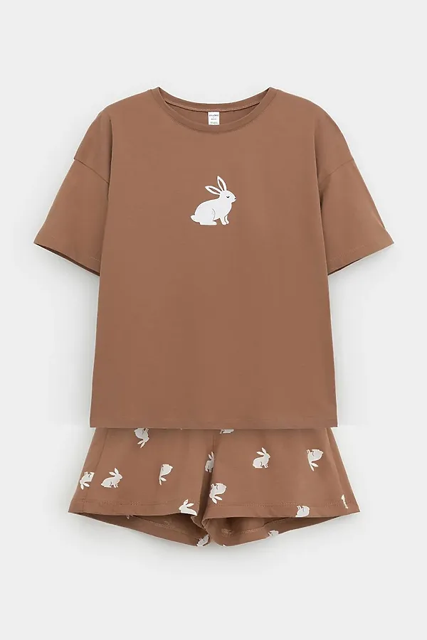 Пижама CROCKID, шоколадный - фото 2