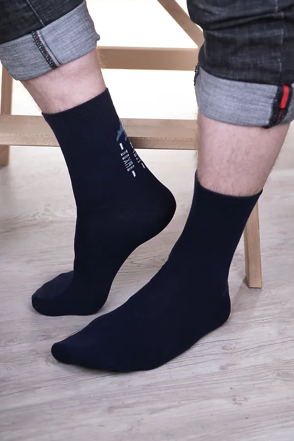 Носки стандарт Авиация (набор 3 пары) НАТАЛИ, синий, индиго - фото 2