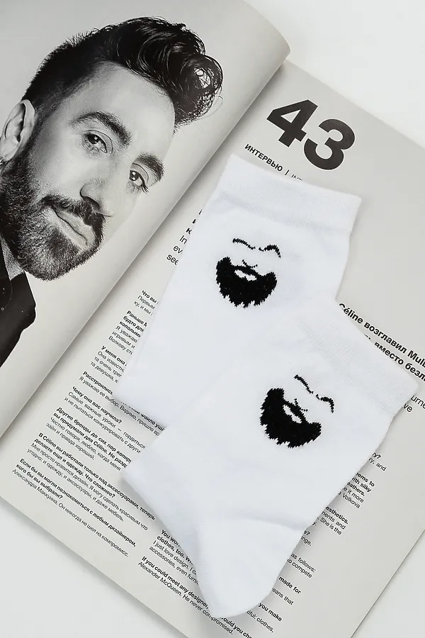 Носки стандарт Барбер (набор 2 пары) НАТАЛИ, белый - фото 2