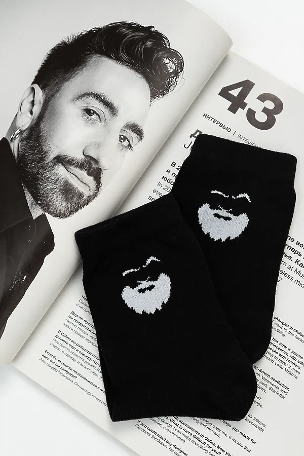 Носки стандарт Барбер (набор 2 пары) НАТАЛИ, черный - фото 2