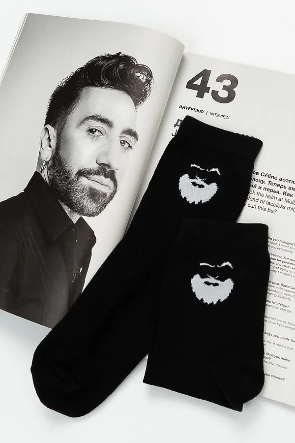 Носки стандарт Барбер (набор 2 пары) НАТАЛИ, черный - фото 2