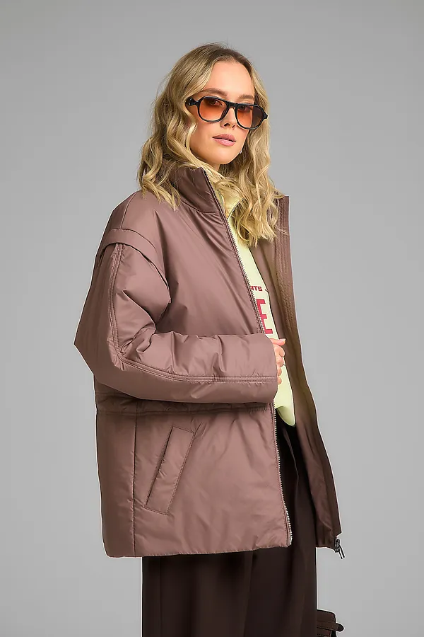 Куртка женская HOOPS, какао - фото 2
