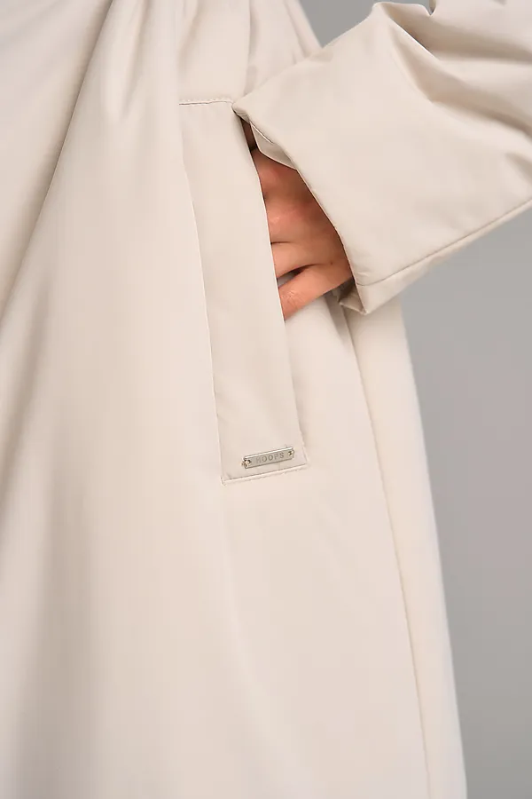 Плащ утепленный HOOPS, светло-бежевый - фото 2