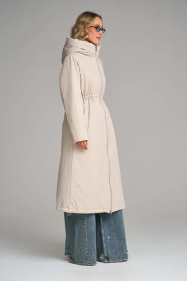 Плащ утепленный HOOPS, светло-бежевый - фото 2