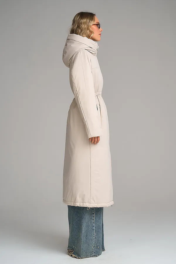 Плащ утепленный HOOPS, светло-бежевый - фото 2