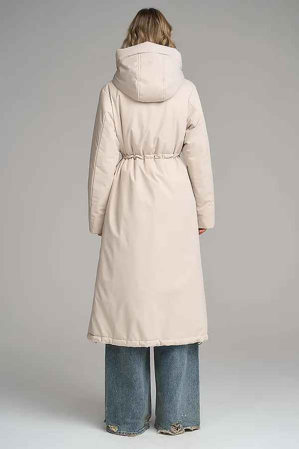 Плащ утепленный HOOPS, светло-бежевый - фото 2