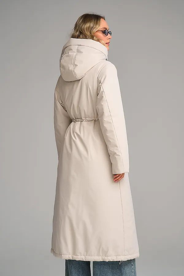 Плащ утепленный HOOPS, светло-бежевый - фото 2