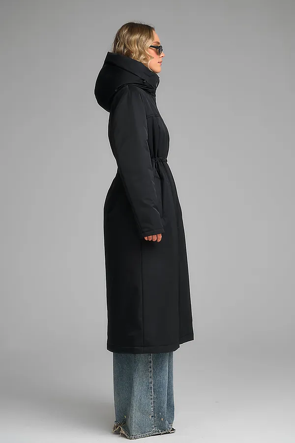 Плащ утепленный HOOPS, черный - фото 2