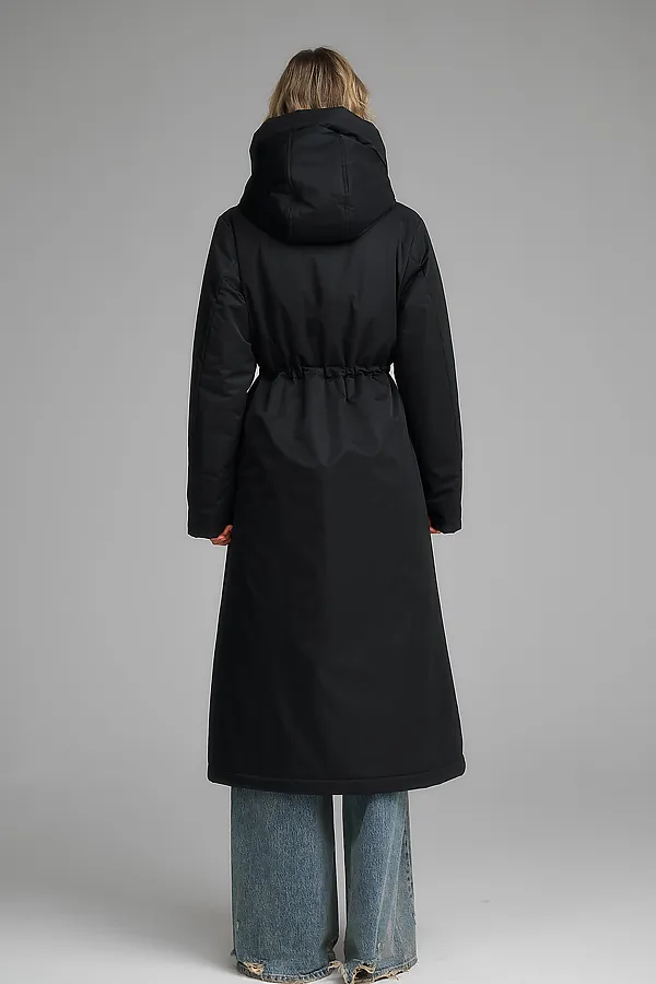Плащ утепленный HOOPS, черный - фото 2