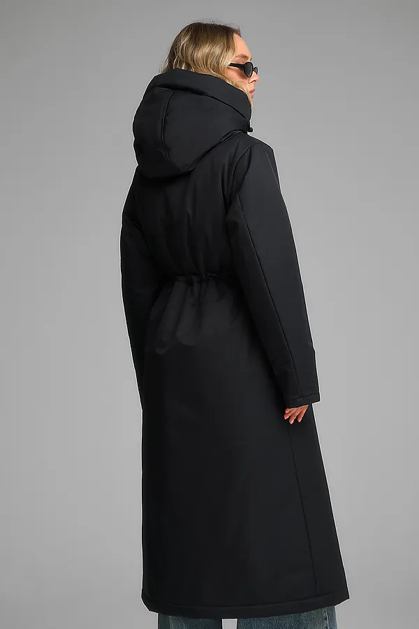 Плащ утепленный HOOPS, черный - фото 2